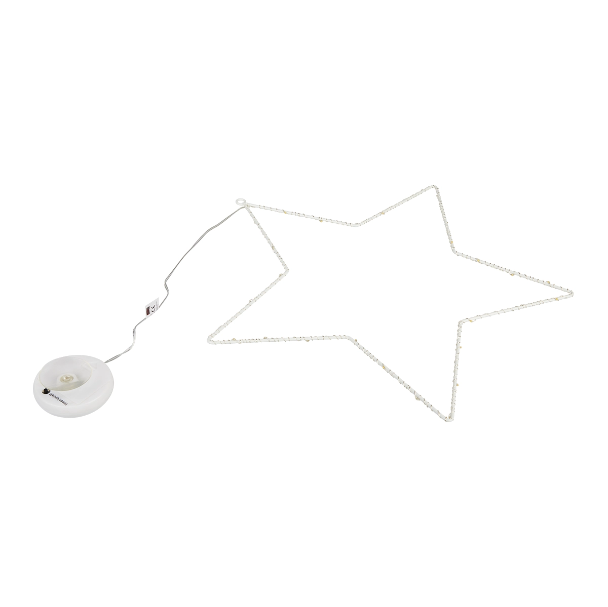 Metallstern 30 LED mit Saugnapf und Timer Ø 40