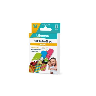 Lifemed Pflaster-Strips, 6 x 1,7 cm “Autos“