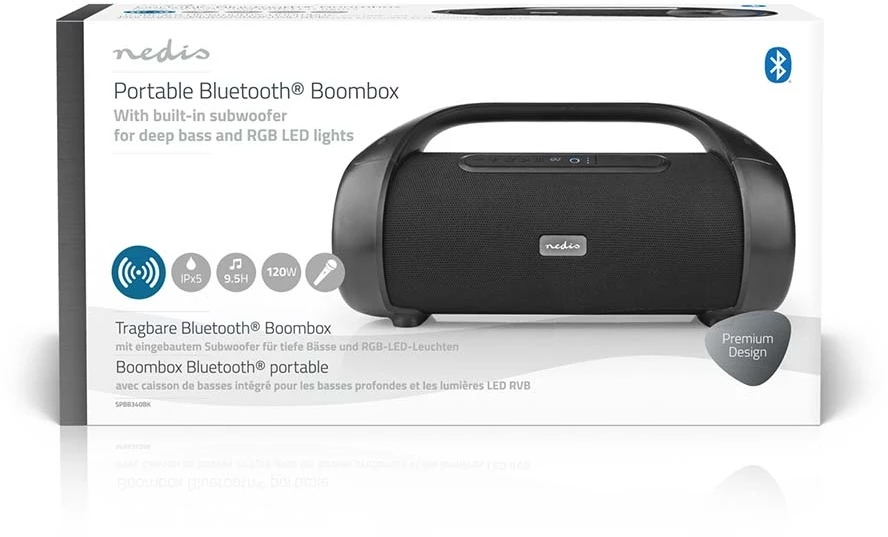 Nedis Bluetooth® Party Boombox Nedis Bluetooth® Party Boombox