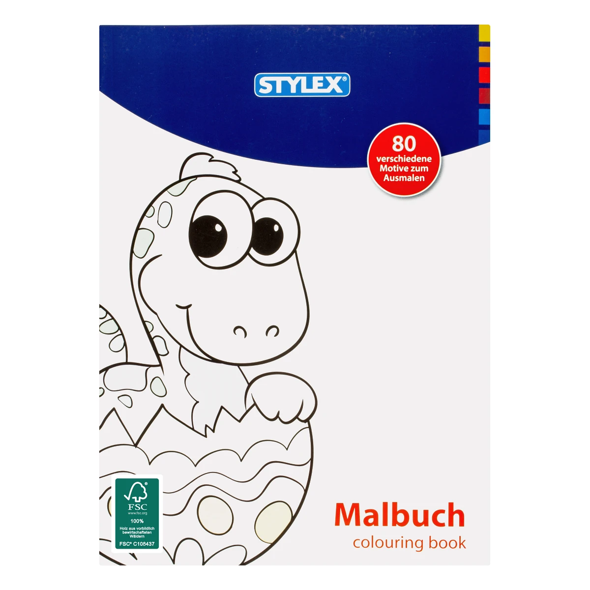 Stylex Malbuch, DIN A4, 80 Seiten