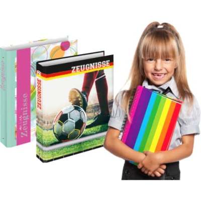 RNK Verlag Zeugnisringbuch Fußballfieber - A4, 4 Ring-Mechanik