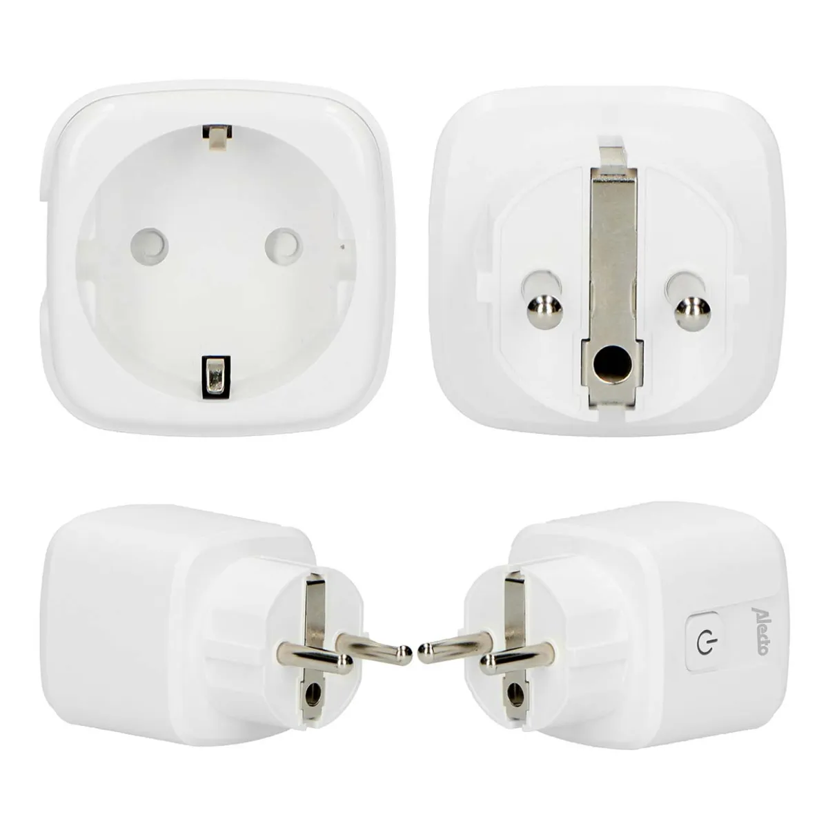 Alecto SMART-PLUG20 Smarte Wi-Fi-Steckdose mit Energiewächter 16A 3680W