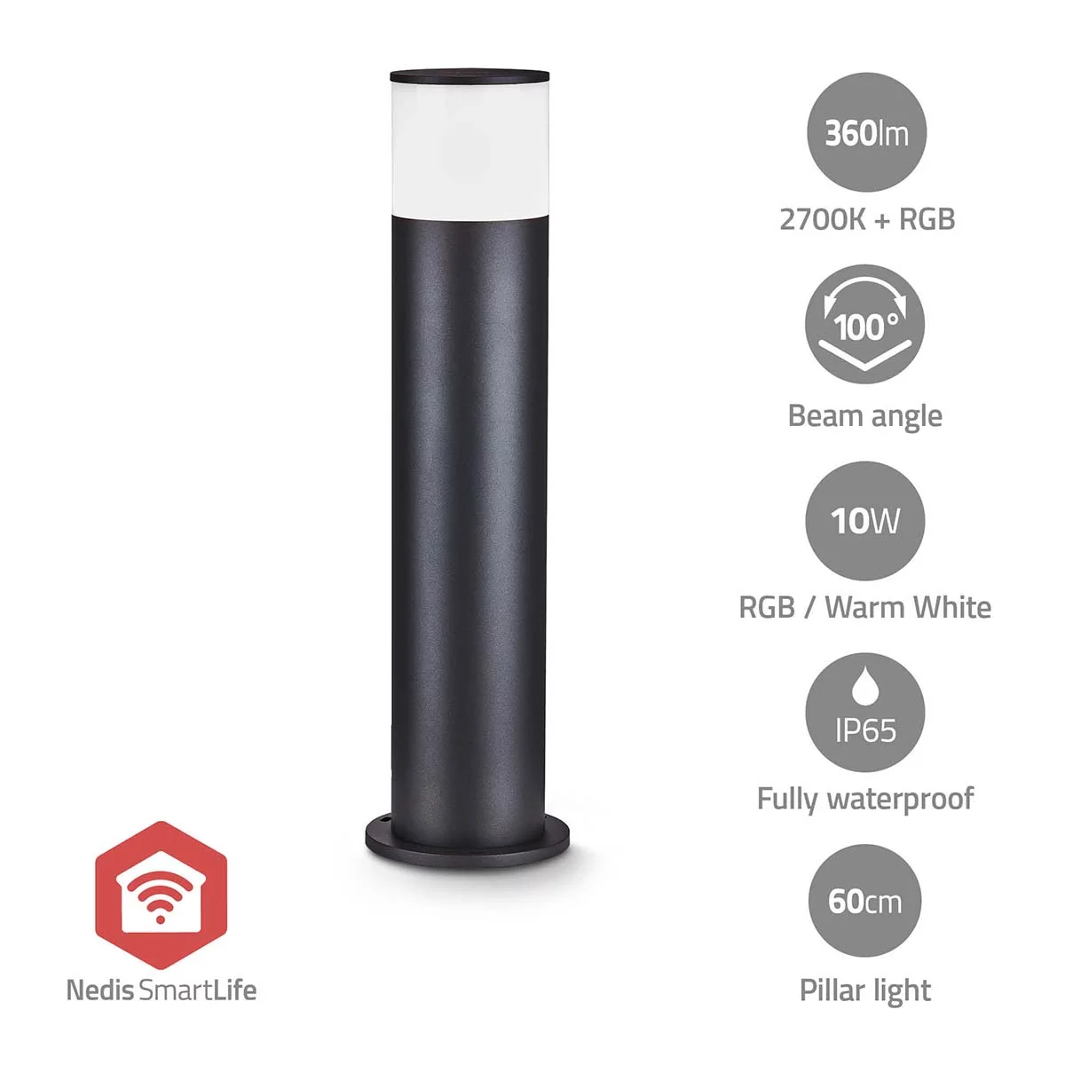 Nedis Smarte LED Gartenleuchte Nedis Smarte LED Gartenleuchte