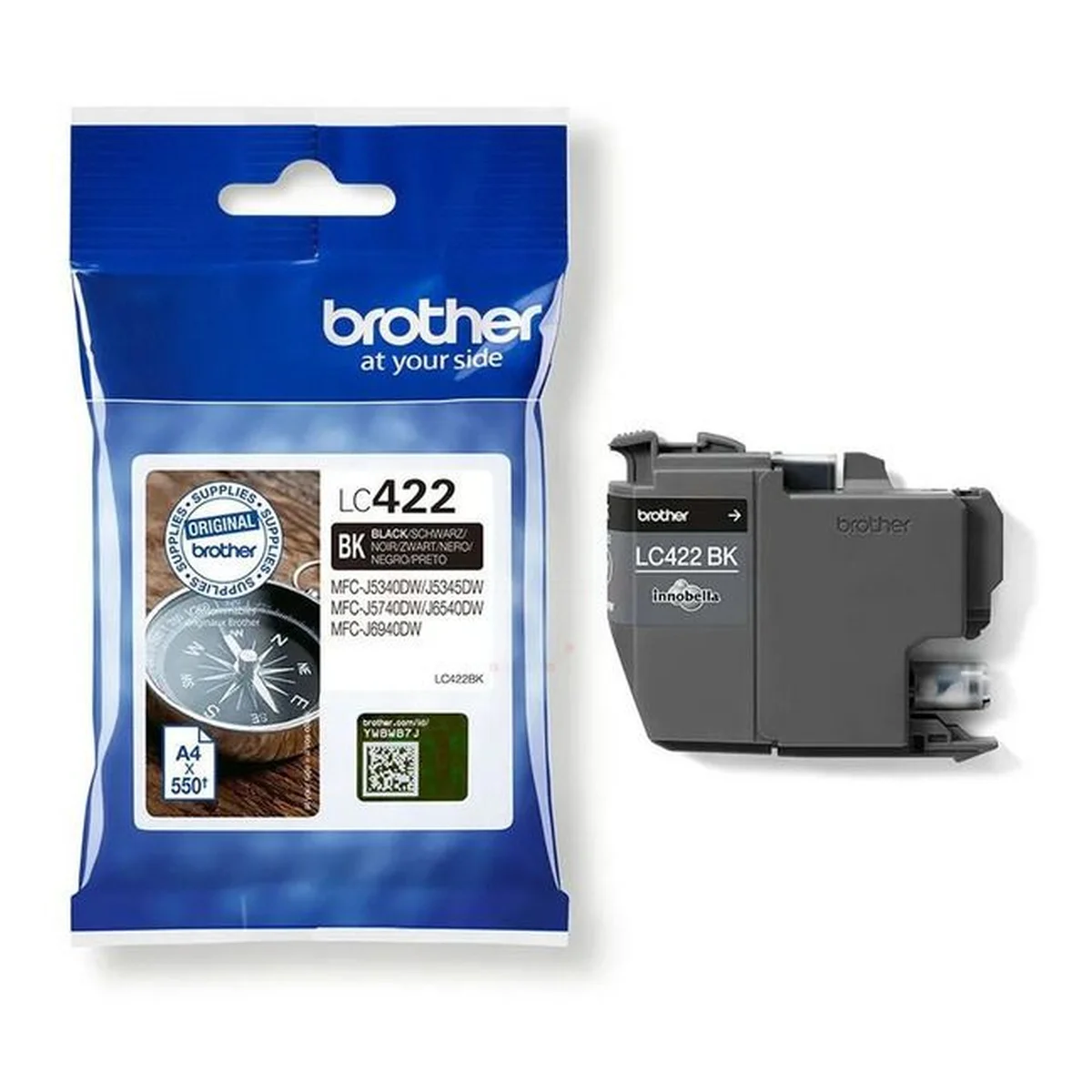 Druckerpatrone Brother LC-422BK schwarz 550 Seiten