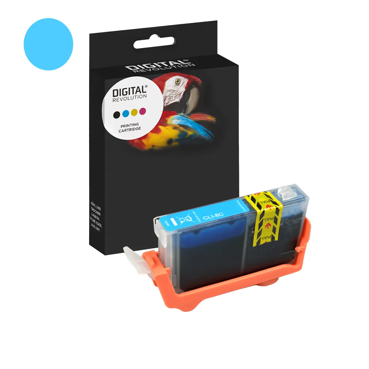 Canon CLI-8 C - alternative Patrone 'cyan' 14 ml | 900 Seiten - Digital Revolution
