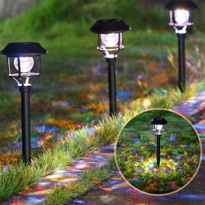 LED Solar Außenleuchten mit Farbwechsel, 4 Stück