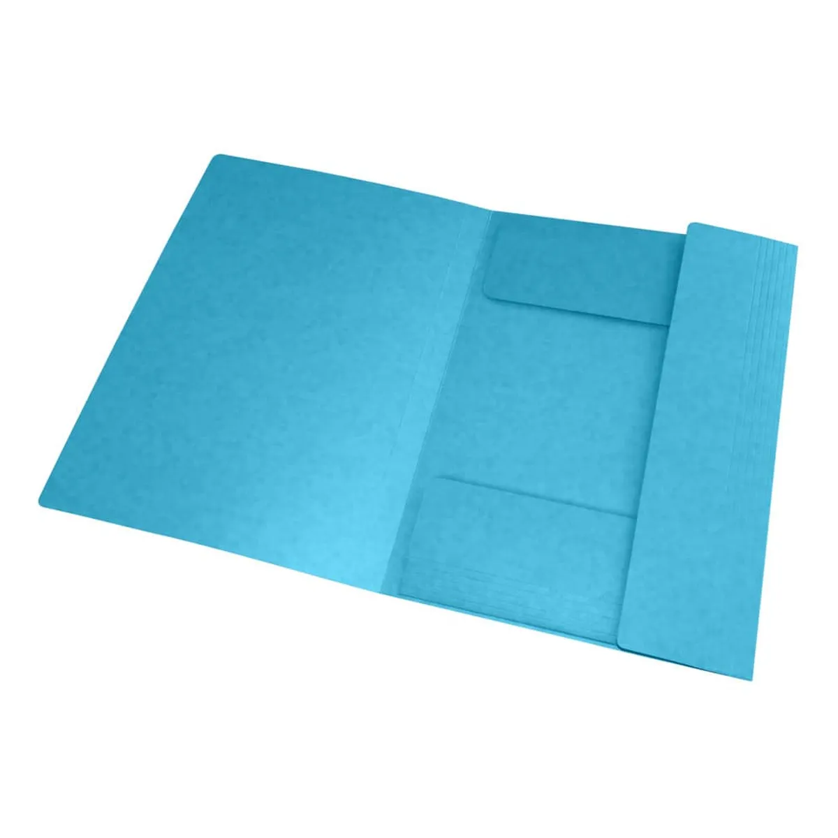 OXFORD Eckspannmappe TOP FILE+ - A4, 390 g/qm, Karton, Gummizug, hellblau