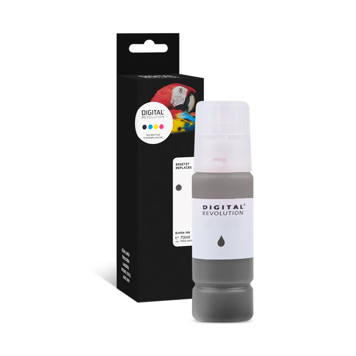 Canon GI-53 GY - alternative Tinte 'grau' 60 ml | 8.000 Seiten - Digital Revolution