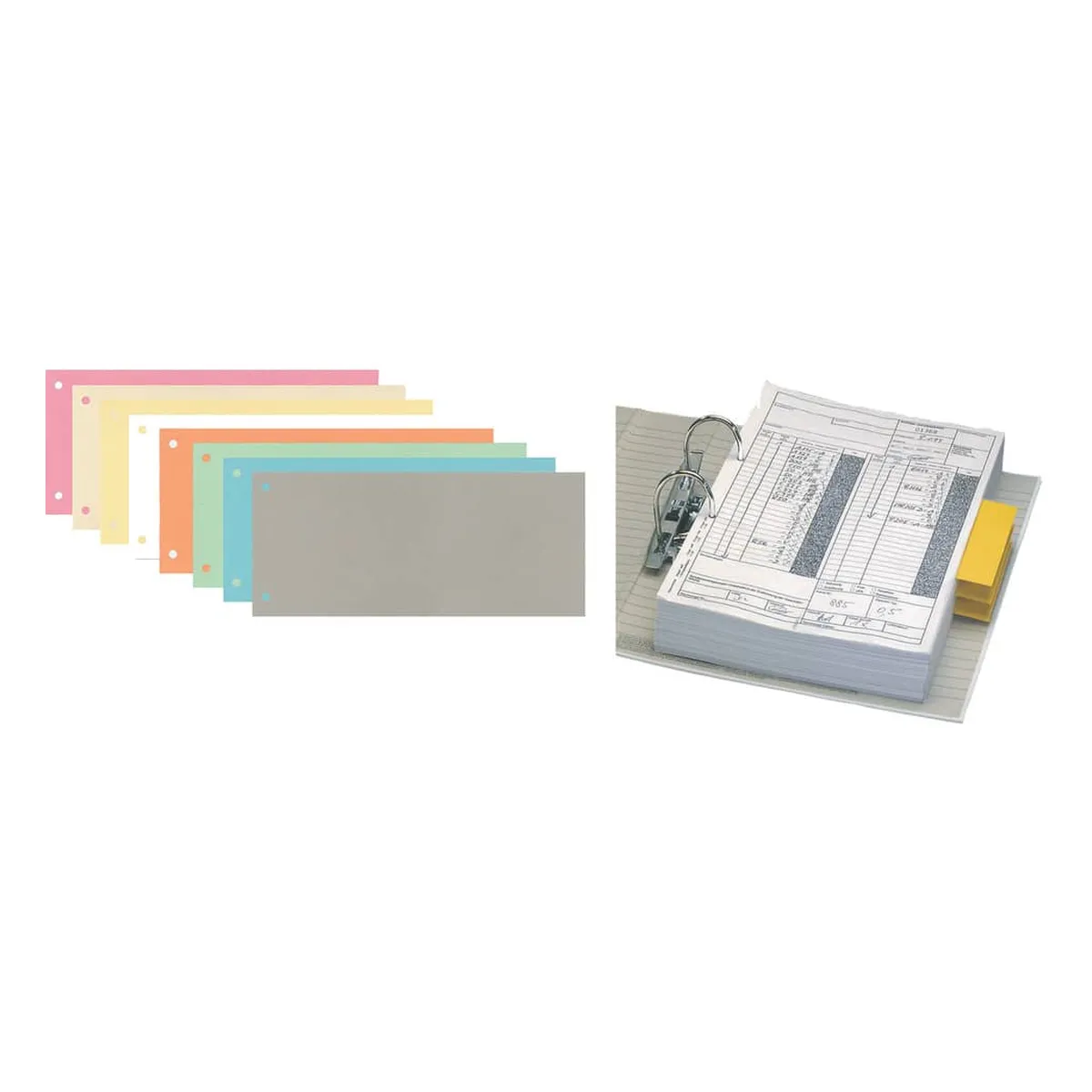 Q-Connect Trennstreifen - 190 g/qm Karton, grün, 100 Stück