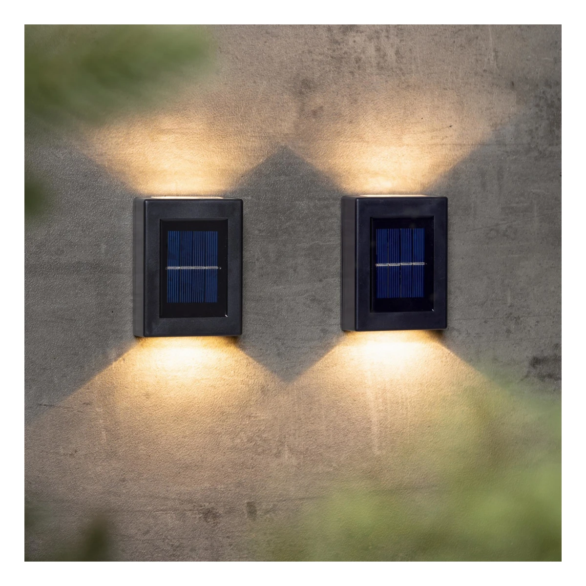 LED Solar Wandleuchten, im 2er Set