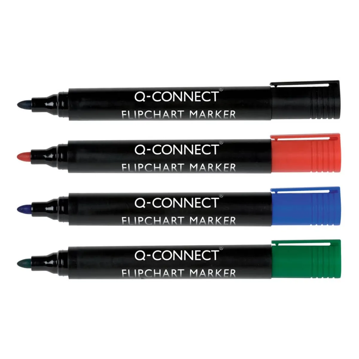 Q-Connect Flipchartmarker - 2 - 3 mm, 4-er Pack