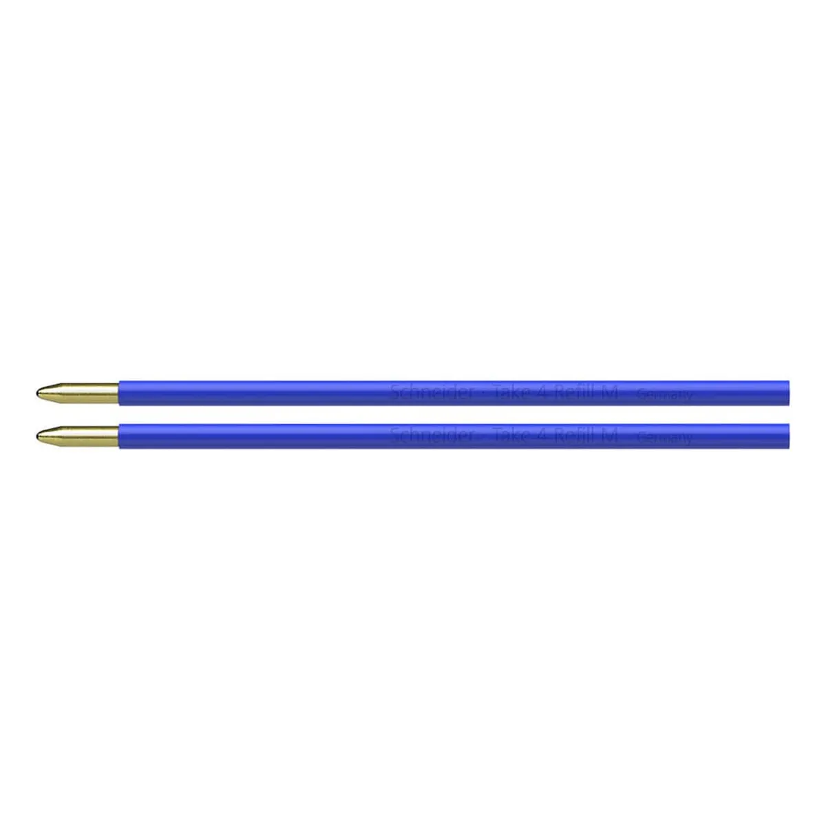 Schneider Kugelschreibermine Take 4 Refill - M, blau (dokumentenecht), 2 Stück