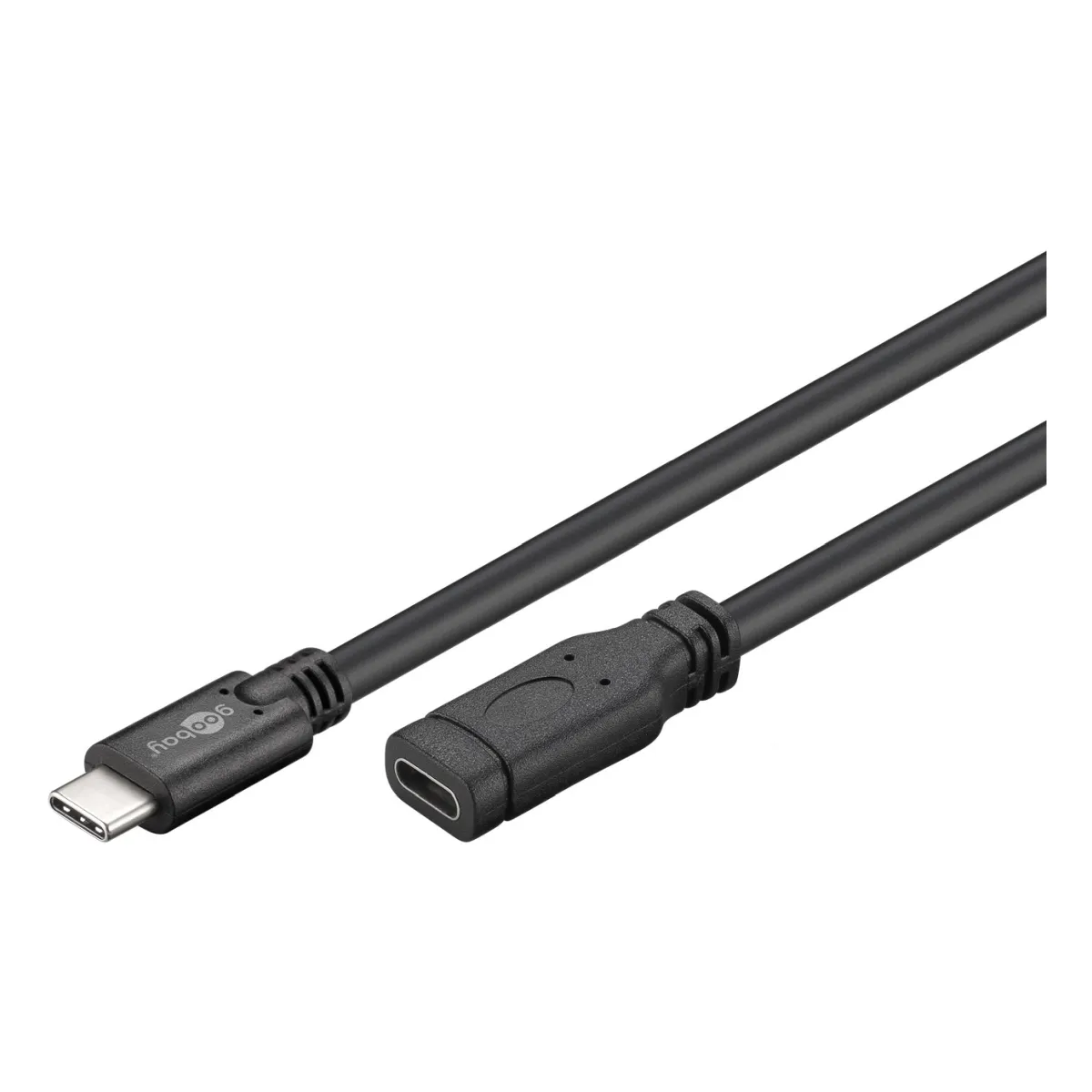 Goobay USB-C™ Verlängerung USB 3.1 Generation 1, Schwarz
