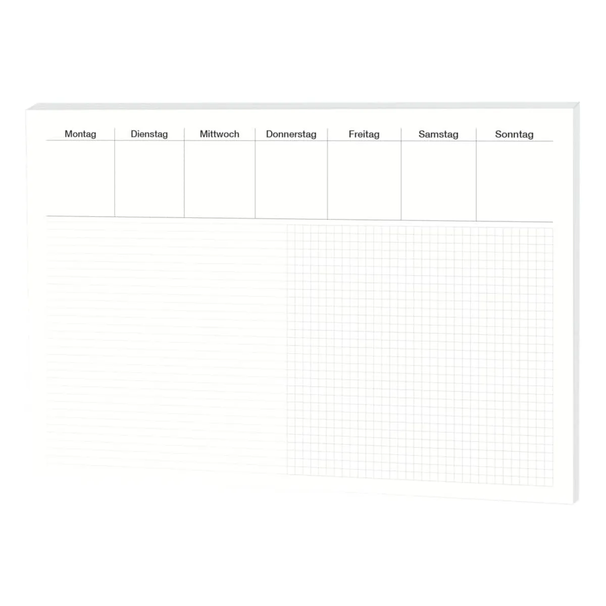 RNK Verlag Schreibunterlage Office - 48 x 33 cm, kariert/liniert, 30 Blatt
