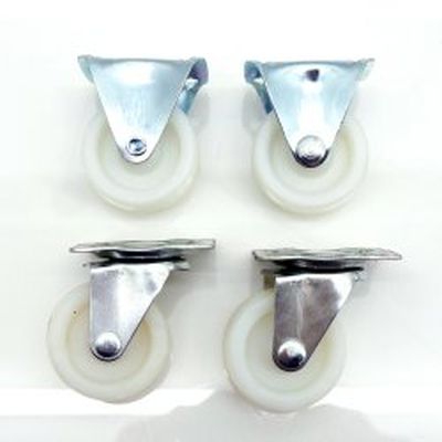 Kunststoff-Lenkrollensatz 4 tlg. 40 mm