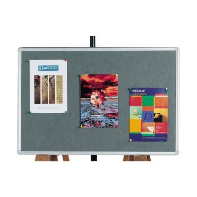 Q-Connect Pinntafel Filz - 90 x 60 cm grau