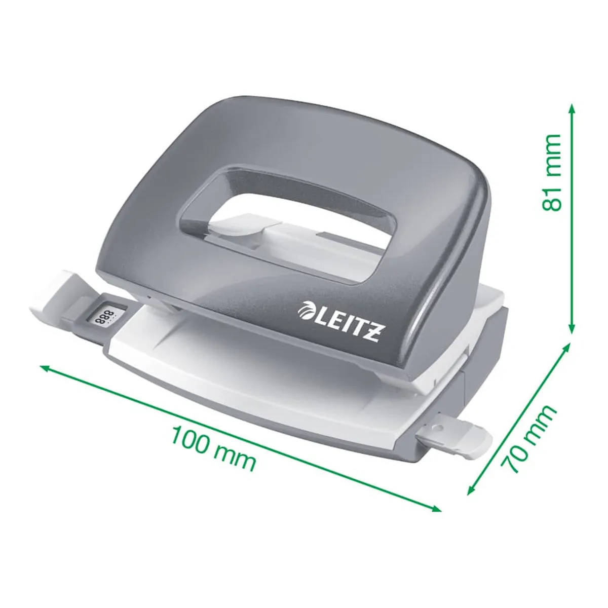 Leitz Set Mini Locher Heftgerät NeXXt WOW - schwarz metallic