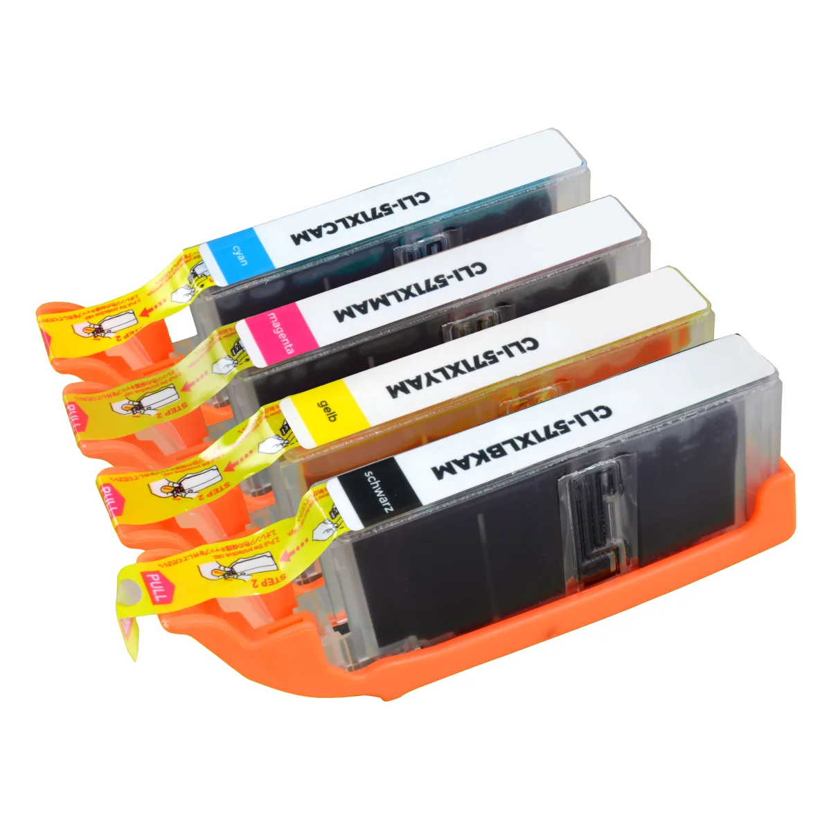 Canon PGI-570 PGBKXL / CLI-571 CMY - alternative Patronen MultiPack 1x schwarz 27,5 ml | 500 Seiten, 3x CMY 11 ml | 680 Seiten - Digital Revolution