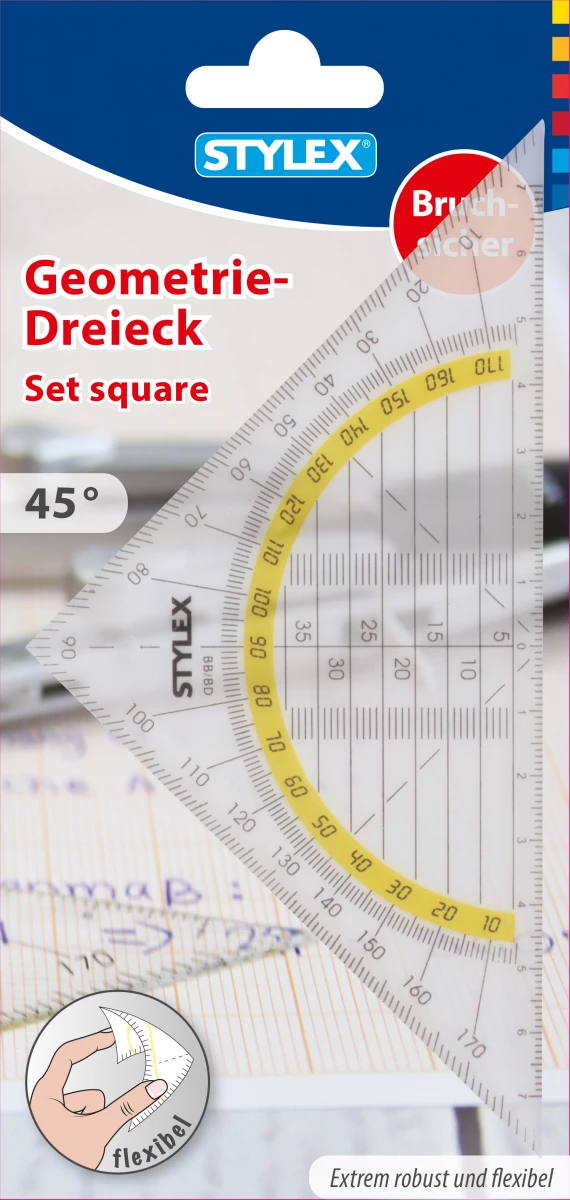 Geometriedreieck, biegsam