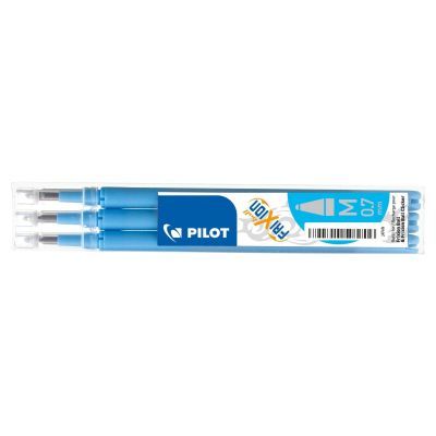 Tintenrollermine FriXion BLS-FR7 - 0,4 mm, hellblau, 3er Pack