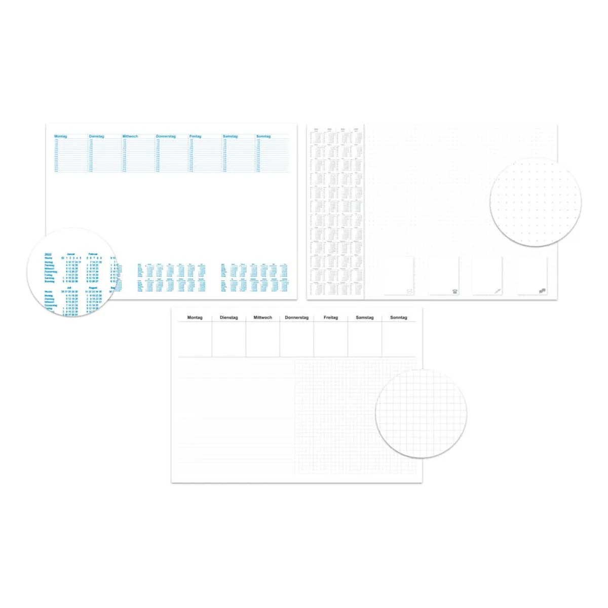 RNK Verlag Notiz-Schreibunterlage “Office - dotted“ - 60 x 42 cm, 30 Blatt