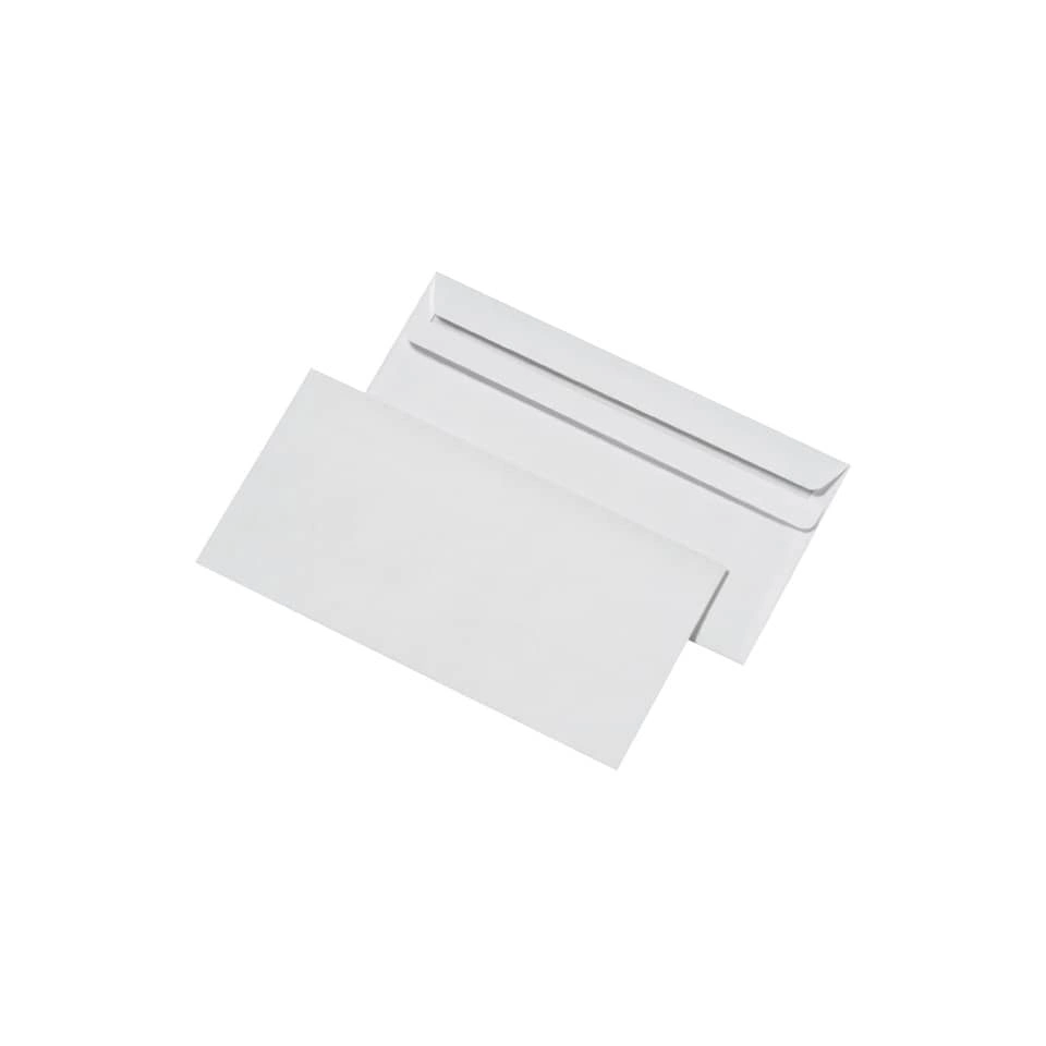 Briefumschläge DIN lang (220x110 mm), ohne Fenster, selbstklebend, 72 g/qm, 25 Stück
