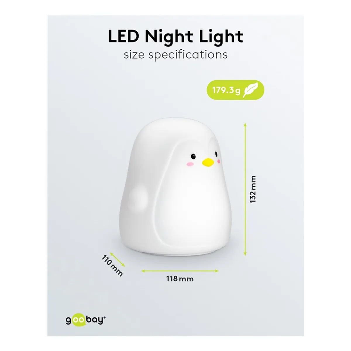 Goobay LED-Nachtlicht “Pinguin“