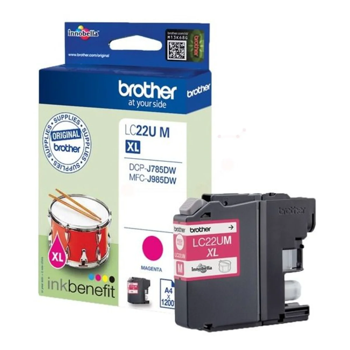 Druckerpatrone Brother LC-22UM magenta 11,8 ml | 1.200 Seiten