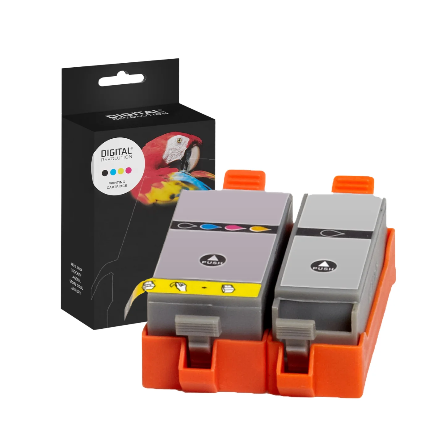 Canon PGI-35, CLI-36 - alternative Patrone MultiPack 'schwarz 9 ml | 200 Seiten + farbig 11,8 ml | 250 Seiten' - Digital Revolution