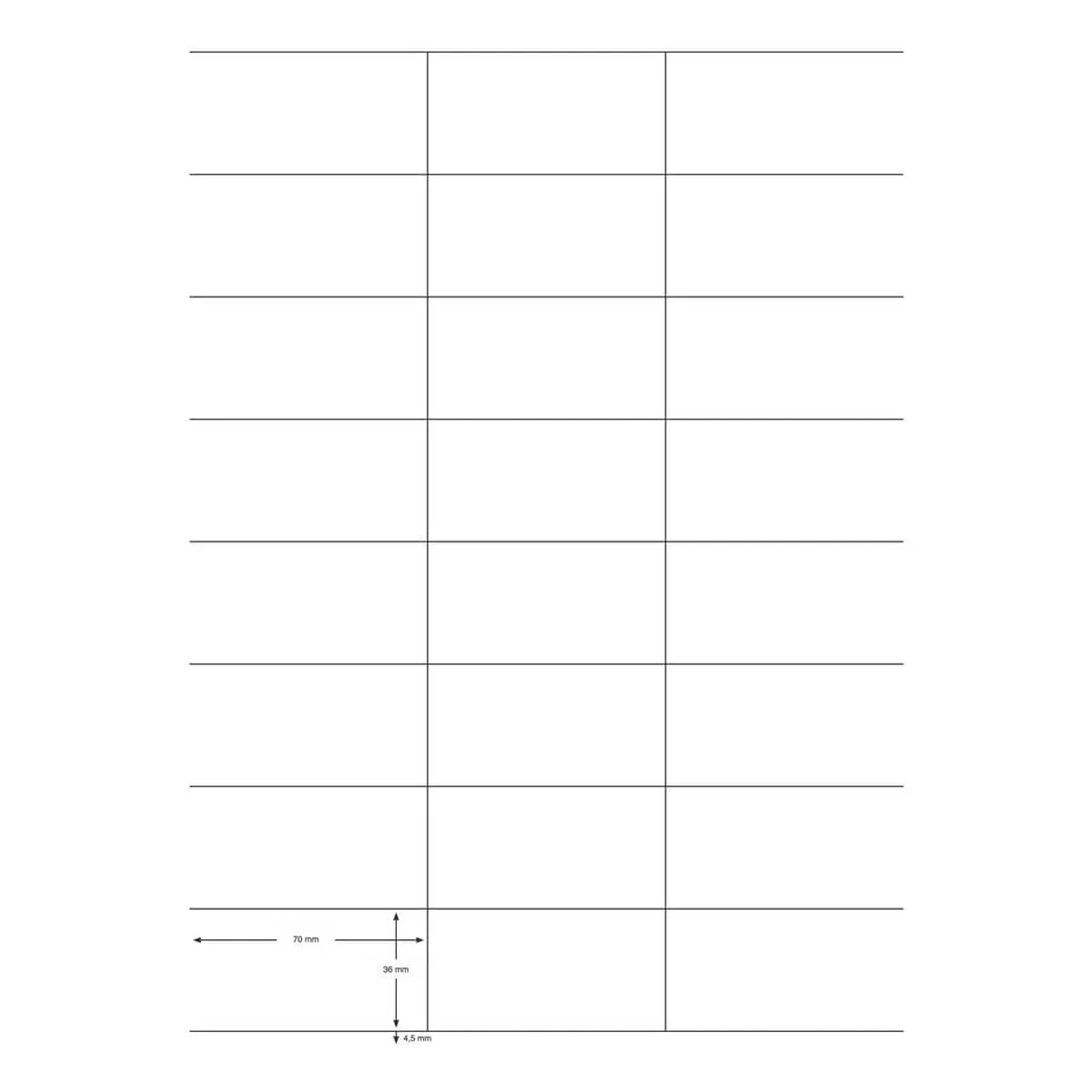 Q-Connect Inkjet+Laser+Kopier-Etiketten - 70,0x36,0 mm, weiß, 2400 Stück/100