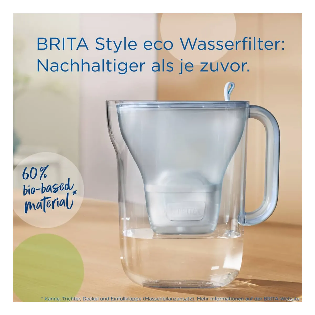 BRITA® Wasserfilter-Kanne Style eco - gletscherblau, inkl. MX PRO BRITA® Wasserfilter-Kanne Style eco - gletscherblau, inkl. MX PRO