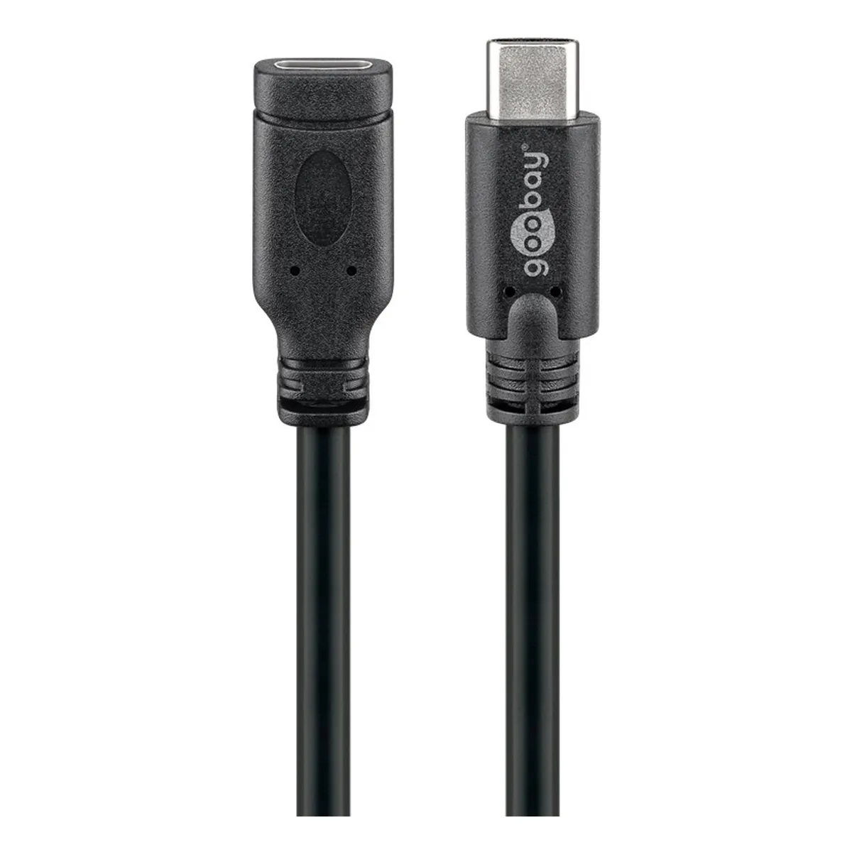 Goobay USB-C™ Verlängerung USB 3.1 Generation 1, Schwarz