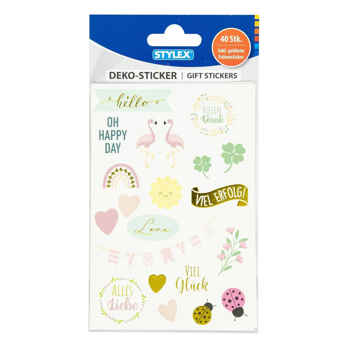 Stylex Deko-Sticker, 40 Stück