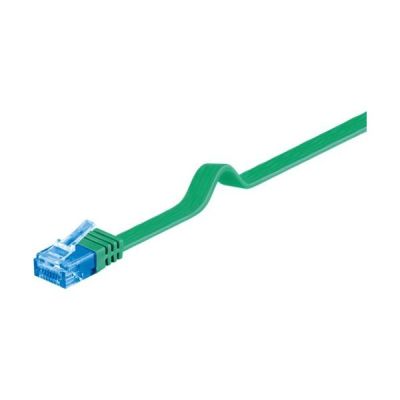 Goobay Flach-Patchkabel CAT6a U/UTP grün