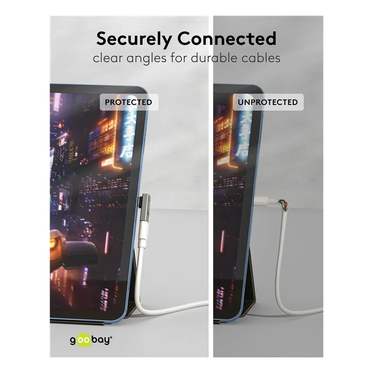 Goobay USB-C™-Adapter vertikal 90° kurz, USB4™