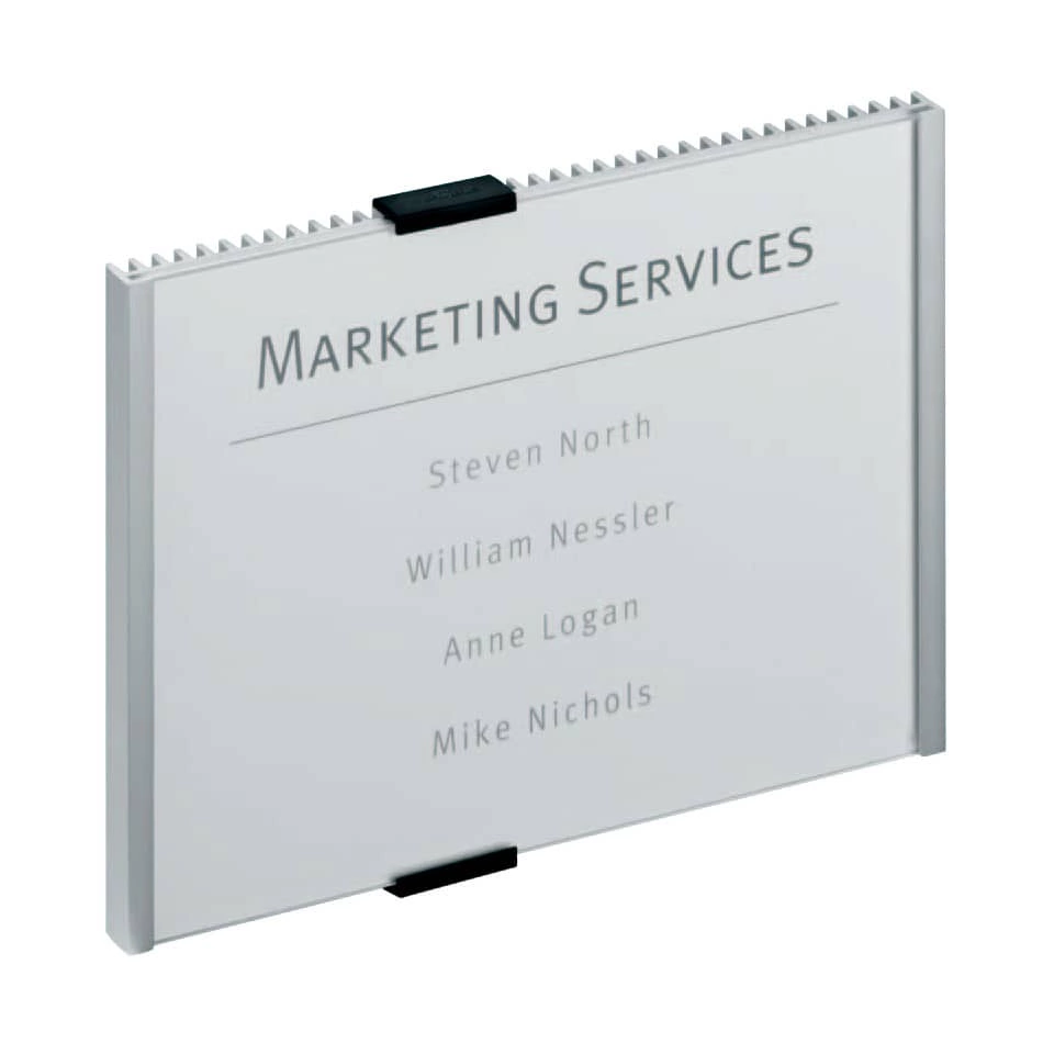 Durable Türschild INFO SIGN, Aluminiumrücken, 210 x 148,5 mm, metallic-silber