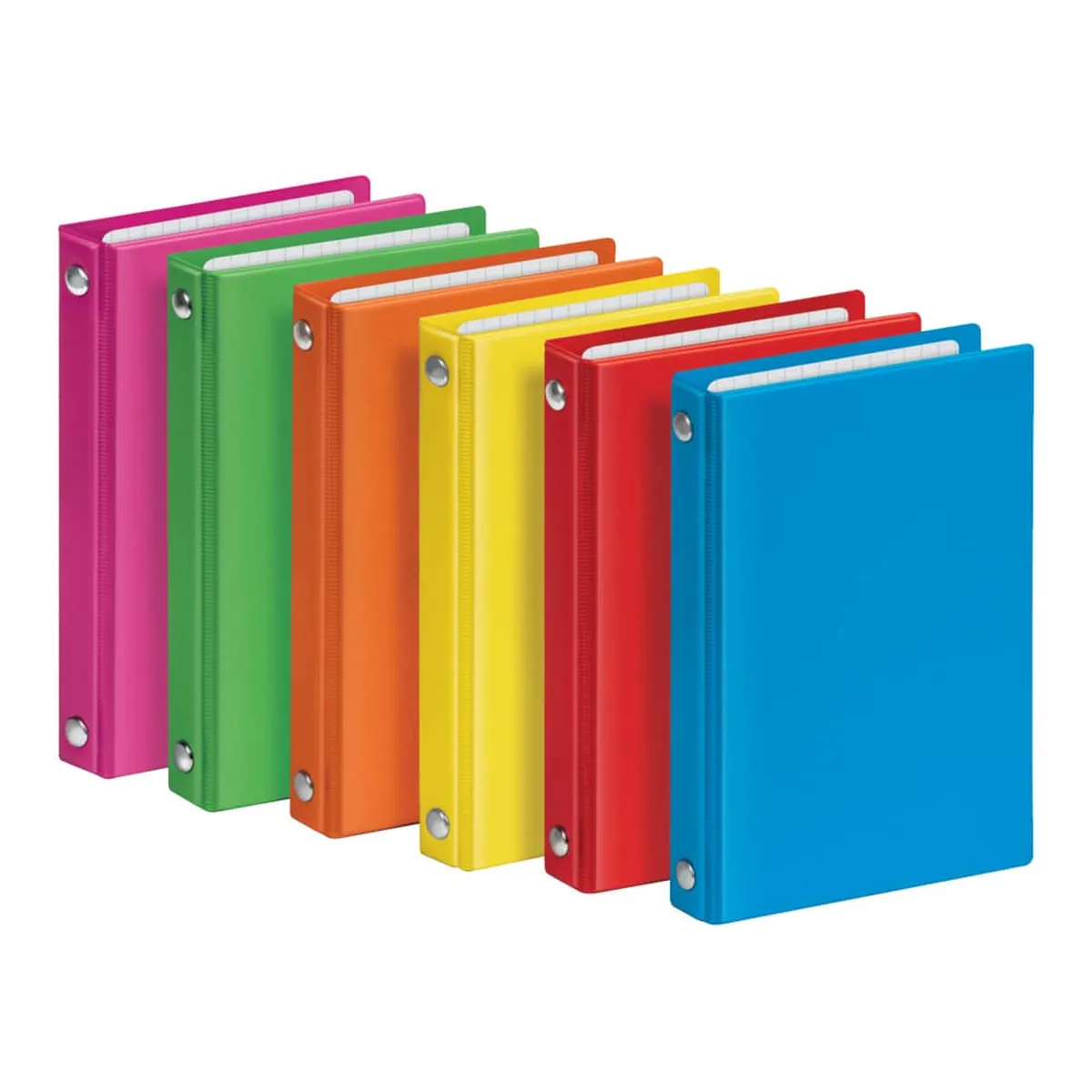 Veloflex Taschenringbuch VELOCOLOR® - A7, 4-Ring-Mechanik, 90 x 140 mm, sortiert