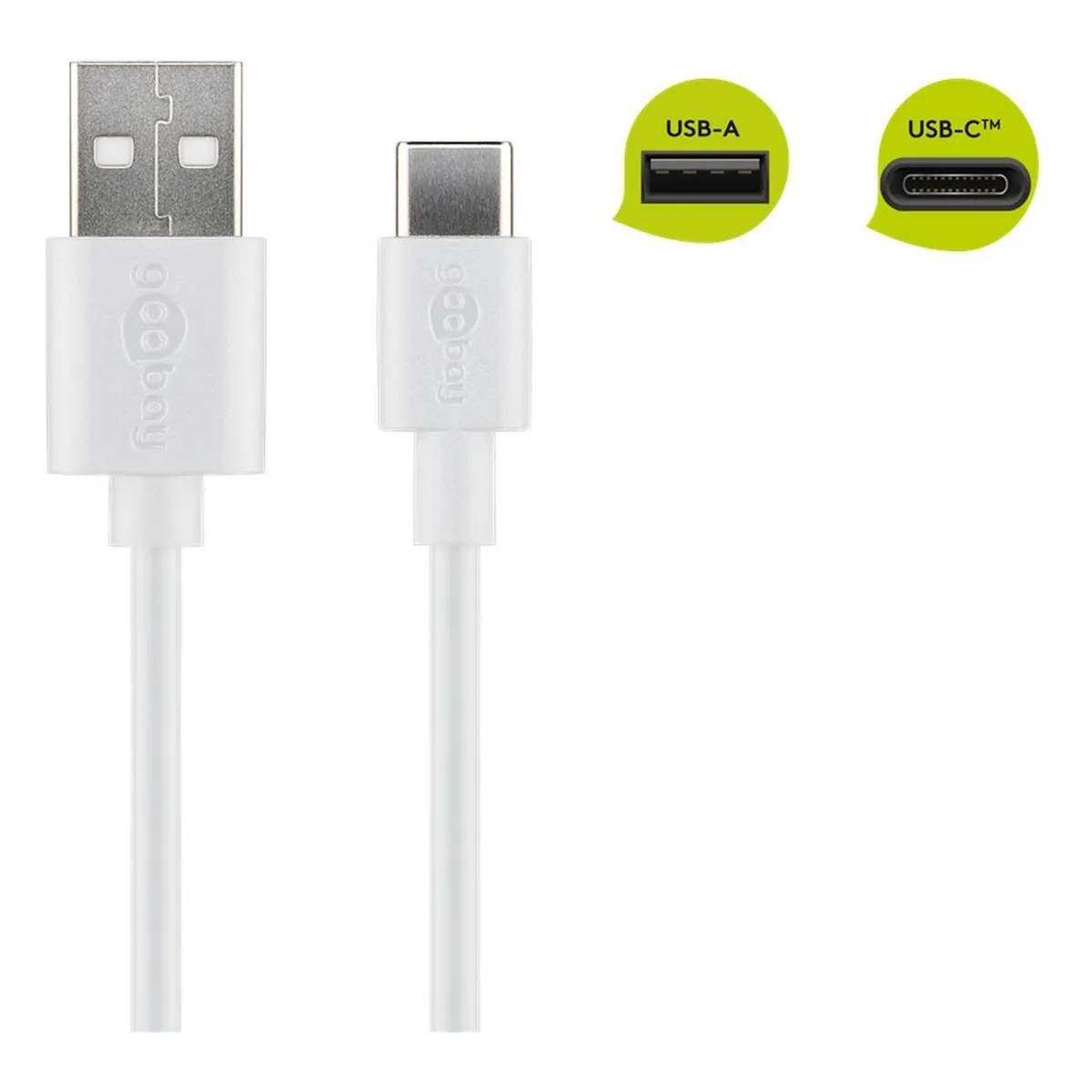 Goobay USB-C™ Lade- und Synchronisationskabel 0,1m