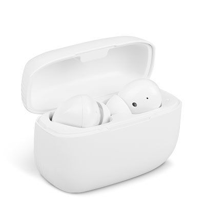 Bluetooth In-Ear Kopfhörer 'Jive' mit Ladeetui, weiß