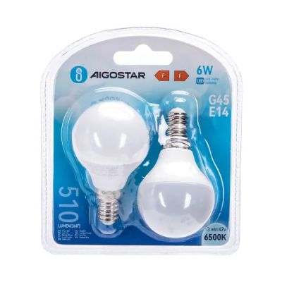 Aigostar LED 'Birne', E14, 6W, 2 Stück