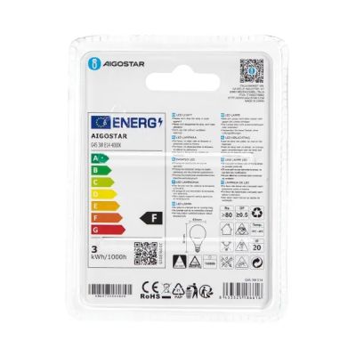 Aigostar LED 'Classic', E14, 3W