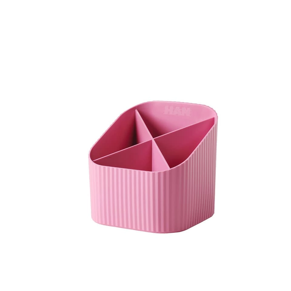 HAN Schreibköcher Re-X-LOOP - 4 Fächer, rosa