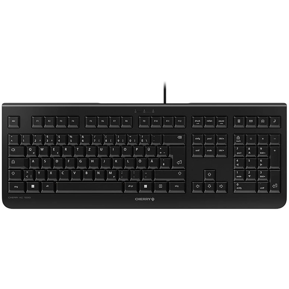 CHERRY KC 1000 Tastatur USB QWERTZ Deutsch Schwarz