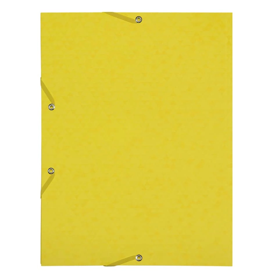 OXFORD Eckspannmappe TOP FILE+ - A4, 390 g/qm, Karton, Gummizug, gelb