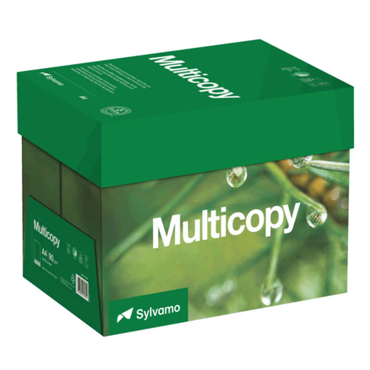 MultiCopy Multifunktionspapier, A4, 90 g/qm, hochweiß, Karton à 5x 500 Blatt