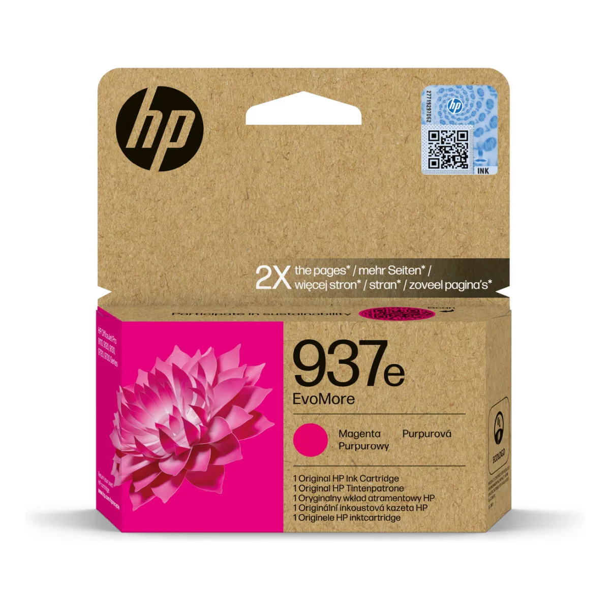 Druckerpatrone HP '937E' magenta Evomore 1.650 Seiten (4S6W7NE)