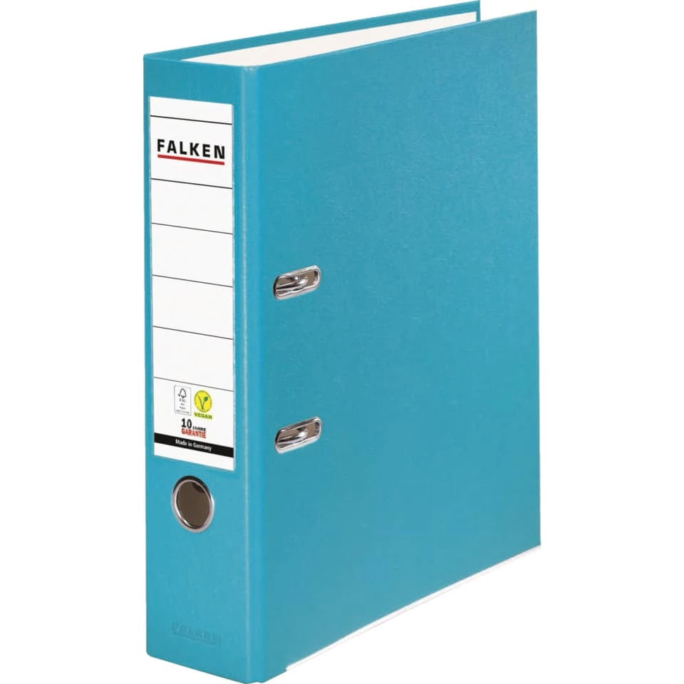 Falken Ordner PP-Color S80 - A4, 8 cm, türkis