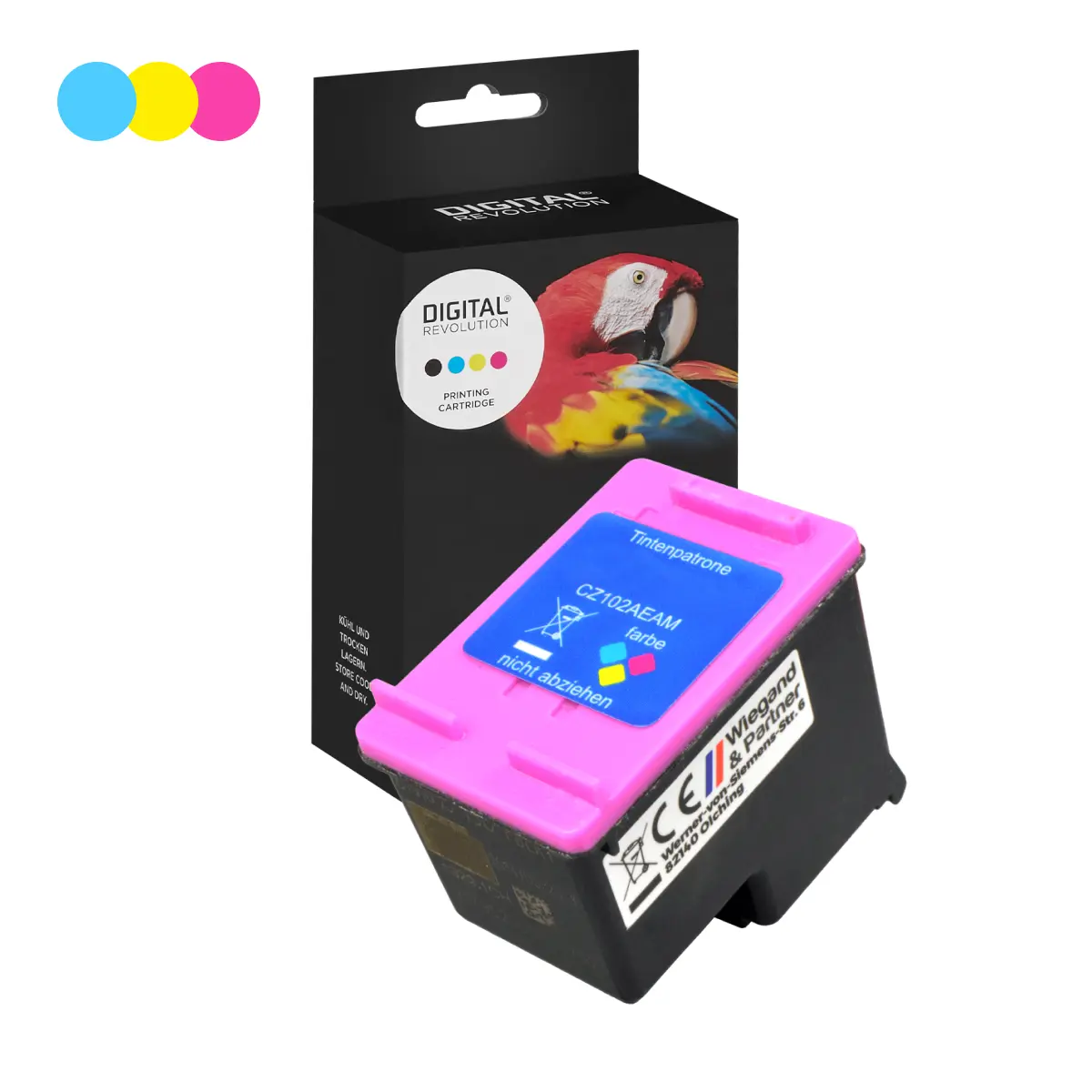 HP 650 - alternative Patrone 'farbig' 18 ml - Digital Revolution