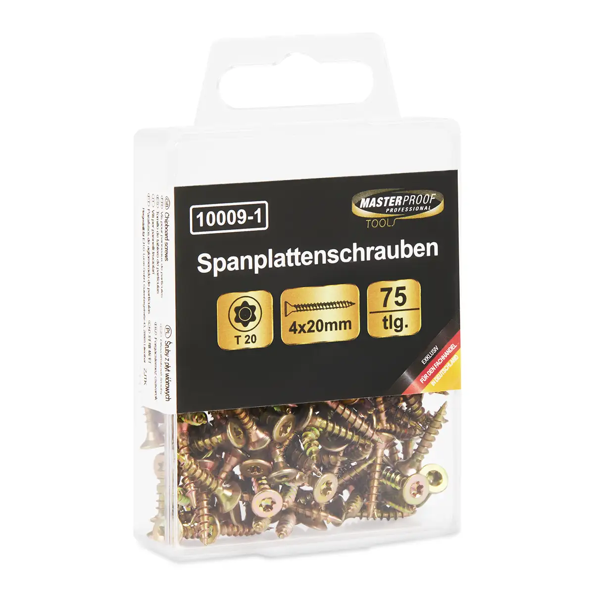 Masterproof Spanplattenschrauben, 3,0x16mm, 100 Stück Trx