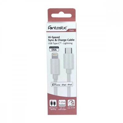 Datenkabel Era Type-C auf Lightning 1,2m weiß